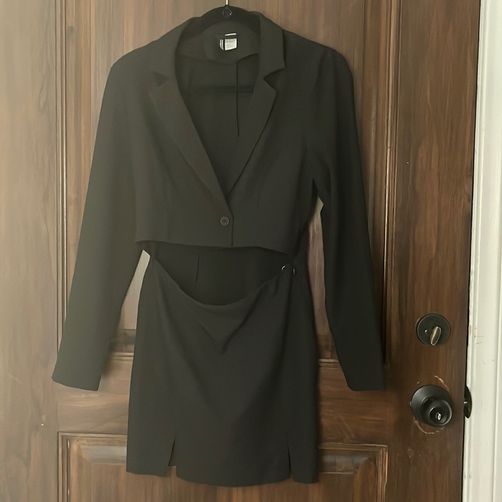 H&M Black Suit & Skirt Dress